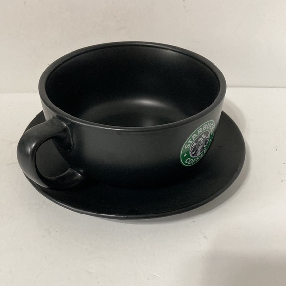 STARBUCKS Siren Mermaid Cup Bowl Mug with Saucer Plate 2008 Collectable 18 oz - Picture 4 of 10